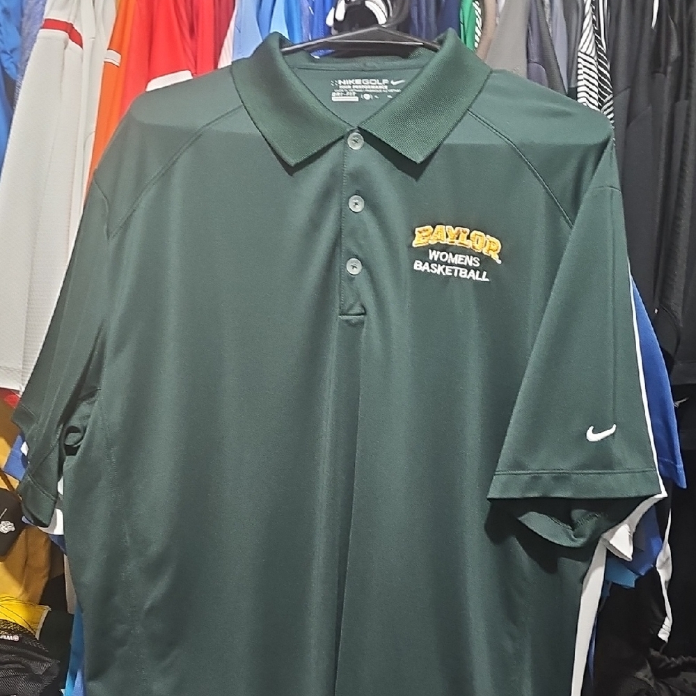 Nike Baylor Universiry Basketball Golf Polo Shirt